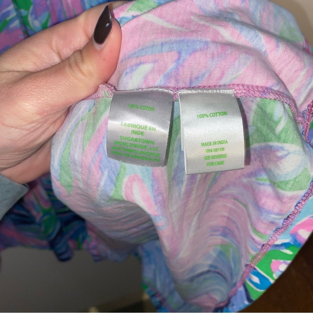 Lilly Pulitzer Geanna Swing Dress in Gecko Green Beach Bash - Picture 6 of 8